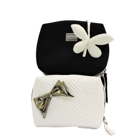 Elegant Essentials Duo | White & Black Travel cum Make-Up Kit Combo